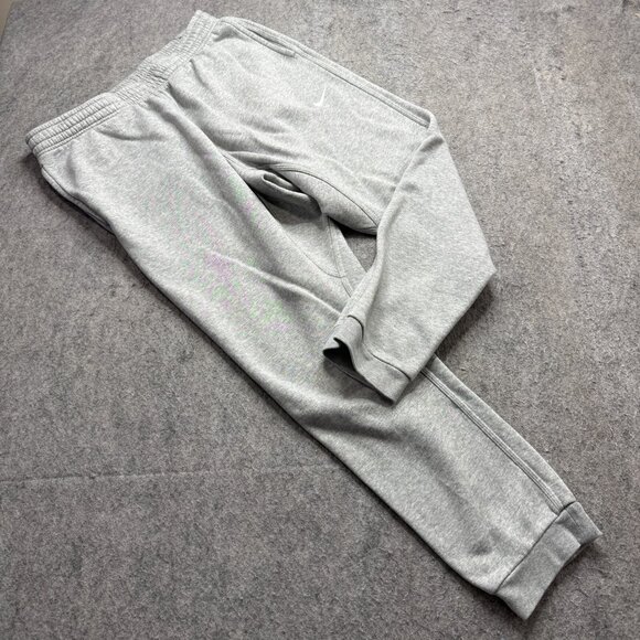 Nike Joggers Men XL Gray Club Fleece Tapered Cuffed Sweatpants 28" 826431 - Picture 1 of 16